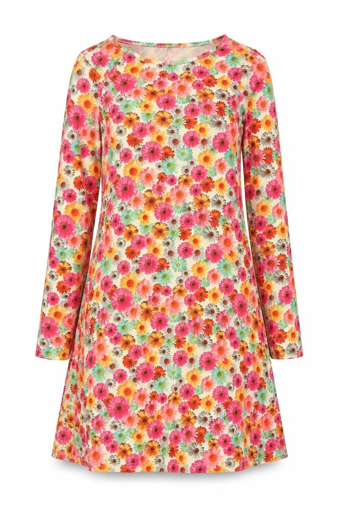 Club L Women’s Multicoloured Floral Shift Dress Size 8