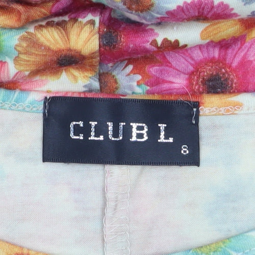 Club L Women’s Multicoloured Floral Shift Dress Size 8
