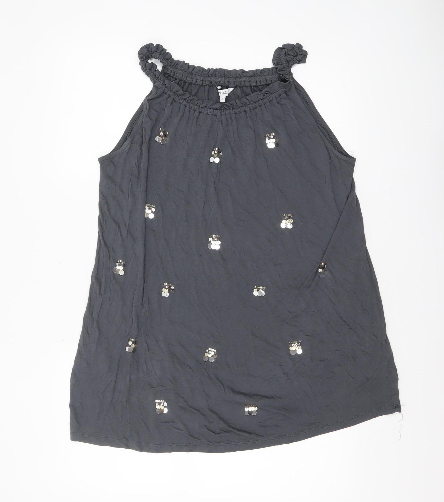 Next Women’s Grey Sequin Camisole Tank Top Size 10