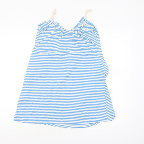 H&M Women’s Blue Striped Cotton Halter Camisole Top XS