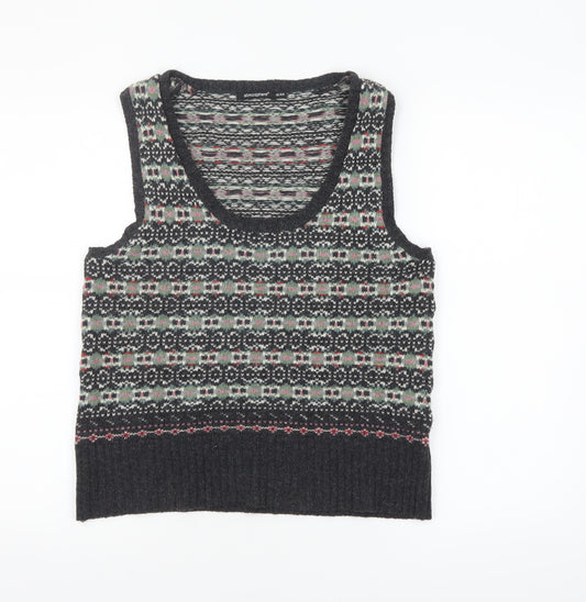 Atmosphere Women’s Multicoloured Fair Isle Knit Sleeveless Vest Size 16