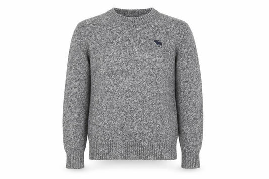 Abercrombie Kids Boys Grey Crew Neck Jumper Size 10 Cotton Blend