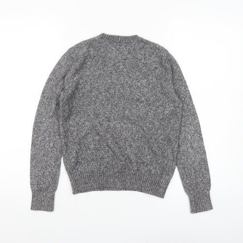 Abercrombie Kids Boys Grey Crew Neck Jumper Size 10 Cotton Blend
