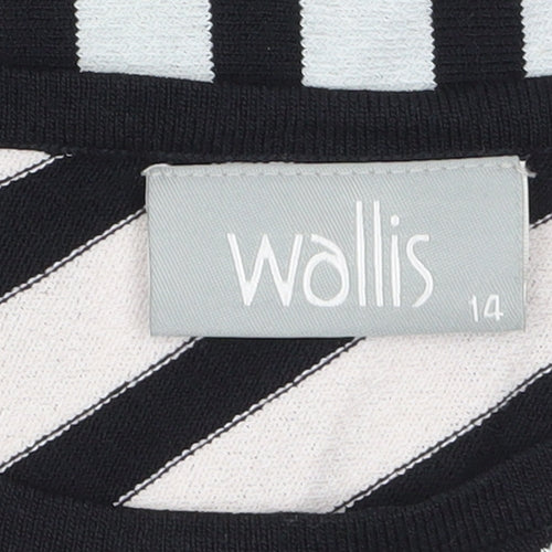 Wallis Women's Multicoloured Striped Sleeveless Knit Tank Top Size 14