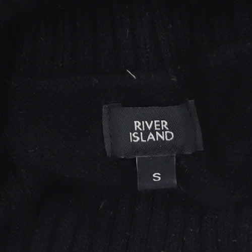 River Island Women’s Multicolour Roll Neck Tunic Jumper Size S