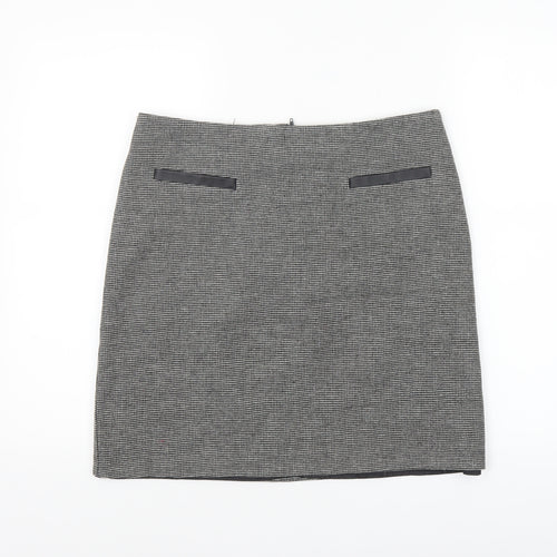 George Women’s Grey Check Tweed Pencil Skirt Size 12