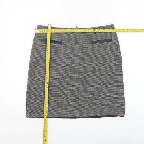 George Women’s Grey Check Tweed Pencil Skirt Size 12