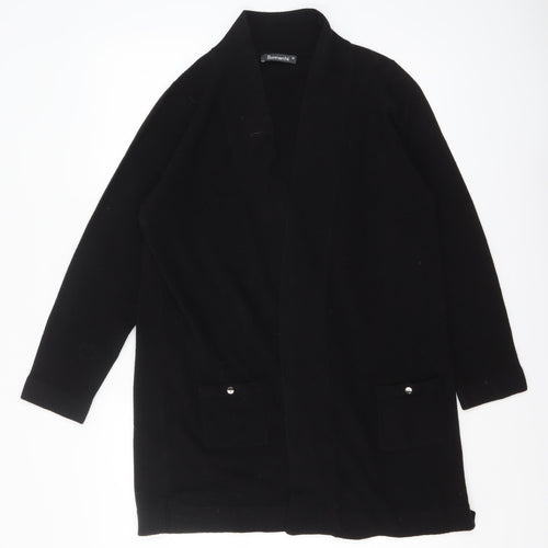 Bonmarché Women’s Black Knit Long Sleeve Open Cardigan M