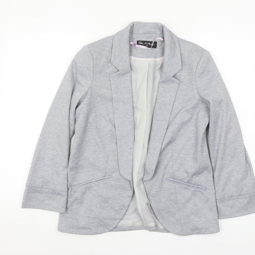 Miss Selfridge Women's Grey Size 10 Tailored Blazer Jacket