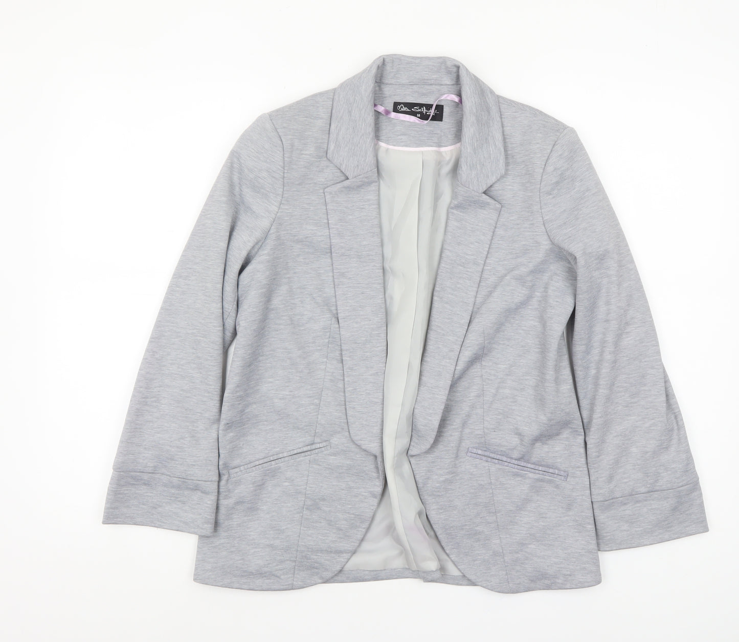 Miss Selfridge Women's Grey Size 10 Tailored Blazer Jacket