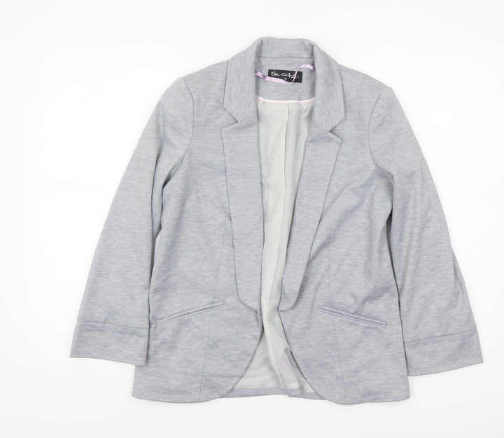 Miss Selfridge Women's Grey Size 10 Tailored Blazer Jacket