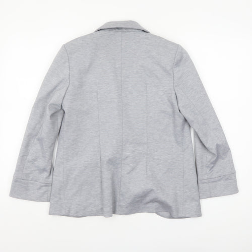 Miss Selfridge Women's Grey Size 10 Tailored Blazer Jacket