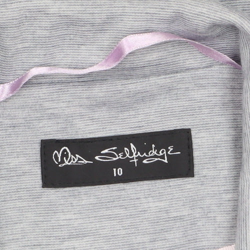 Miss Selfridge Women's Grey Size 10 Tailored Blazer Jacket