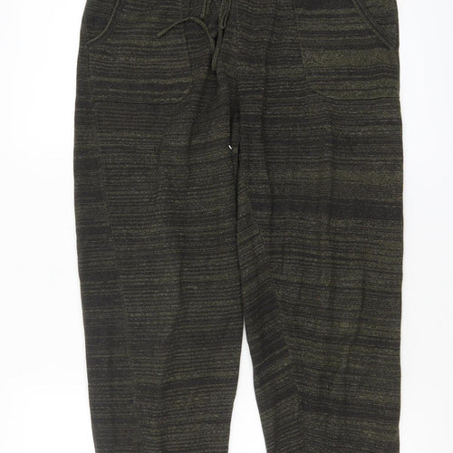 Warehouse Women's Black Jogger Trousers Size M Cotton Blend