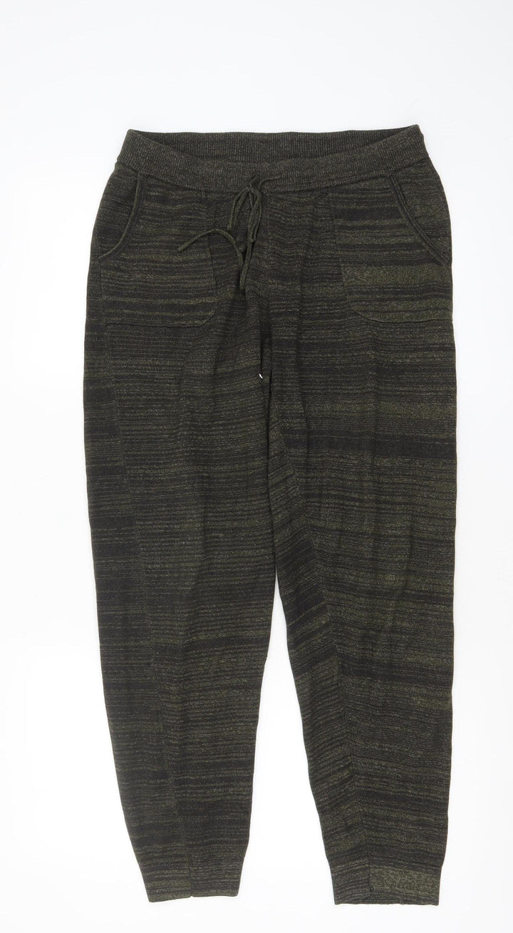 Warehouse Women's Black Jogger Trousers Size M Cotton Blend