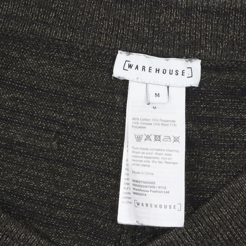 Warehouse Women's Black Jogger Trousers Size M Cotton Blend