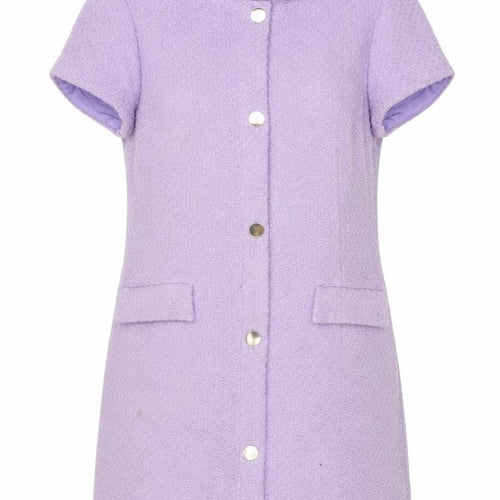 Zara Women Purple Short Sleeve Shift Dress Size 14