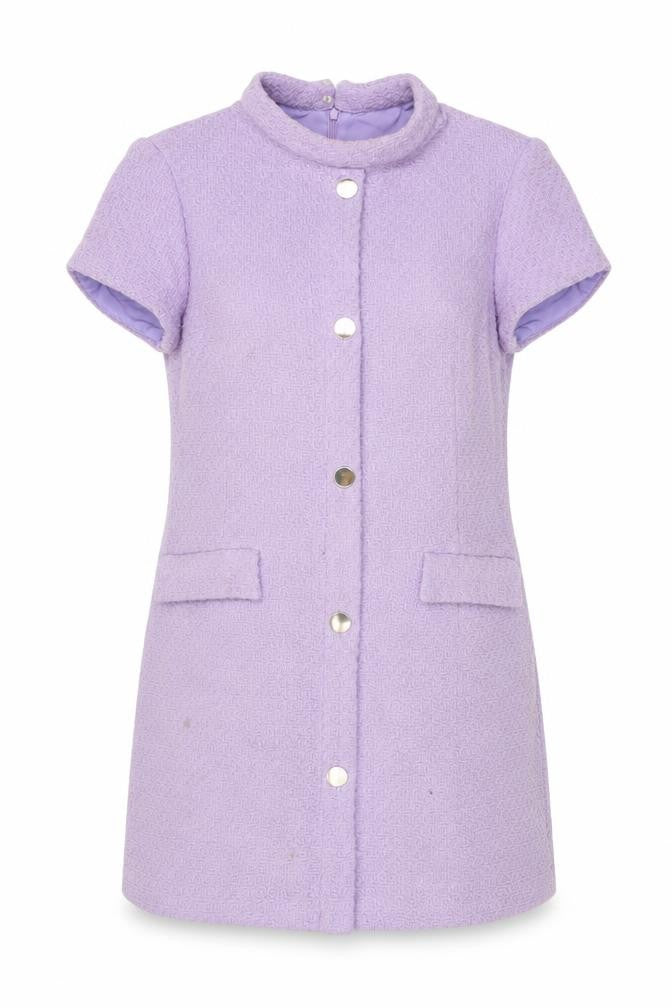 Zara Women Purple Short Sleeve Shift Dress Size 14