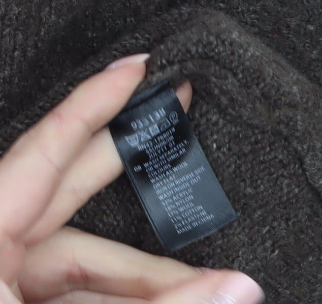Monsoon Women’s Brown Wool Alpaca Tunic Jumper Medium 3/4 Sleeve