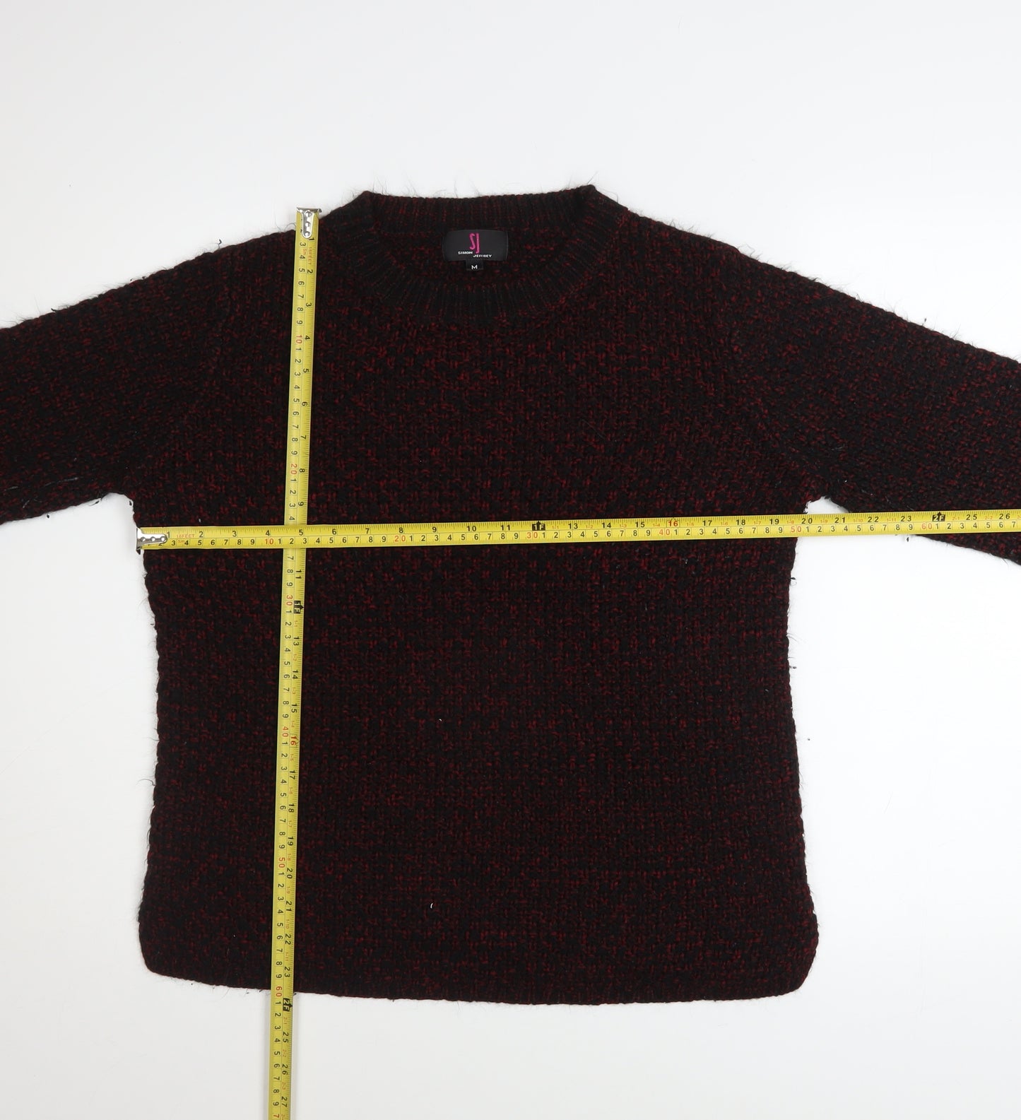 Simon Jeffrey Womens Multicoloured M Chunky Knit Long Sleeve Pullover Jumper