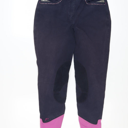 Performance Womens Blue Riding Trousers Size 14 Stretch Twill