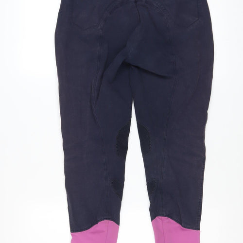 Performance Womens Blue Riding Trousers Size 14 Stretch Twill