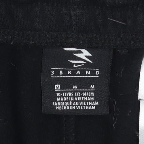 Nike 3 Brand Boys Black Jogger Sweatpants 10-12 Years Cotton Blend