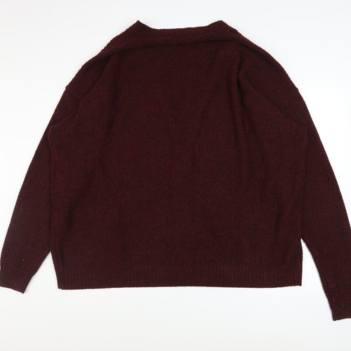 Louie James Men's Brown 5XL Cable Knit Button Cardigan