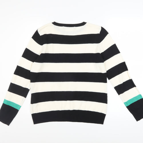 V by Very Women’s Black and White Striped Jumper Size 12