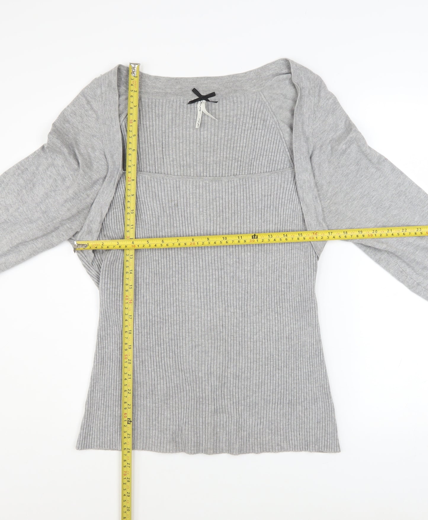 Next Women’s Grey Boat Neck Knit Shrug Jumper Size 20