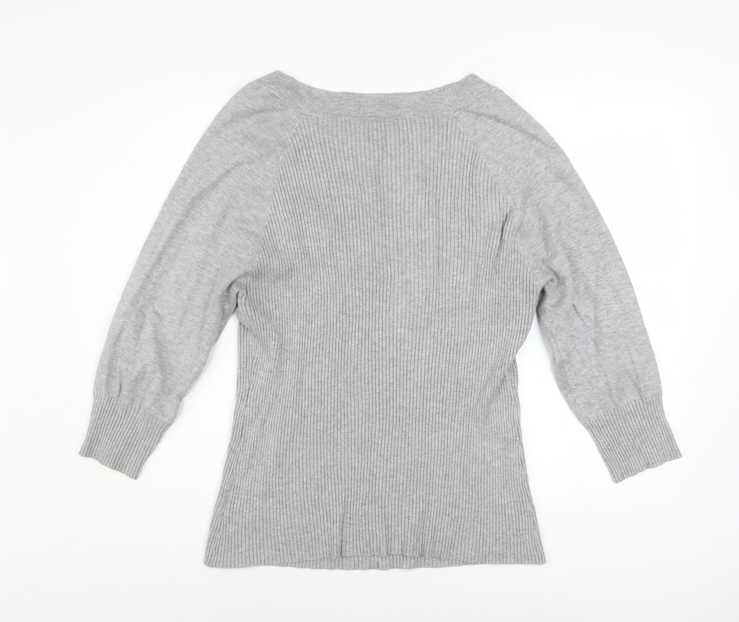 Next Women’s Grey Boat Neck Knit Shrug Jumper Size 20