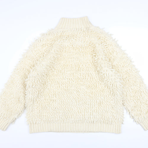 Marks and Spencer Women’s Ivory Roll Neck Chunky Knit Jumper M