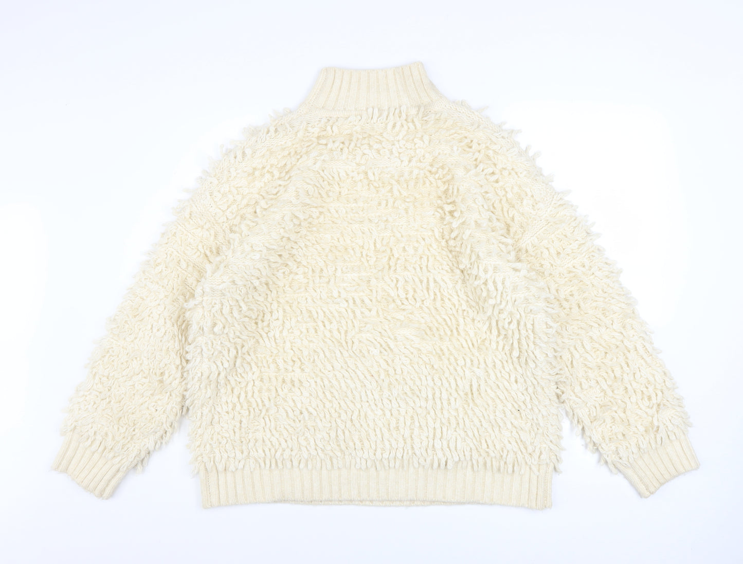 Marks and Spencer Women’s Ivory Roll Neck Chunky Knit Jumper M
