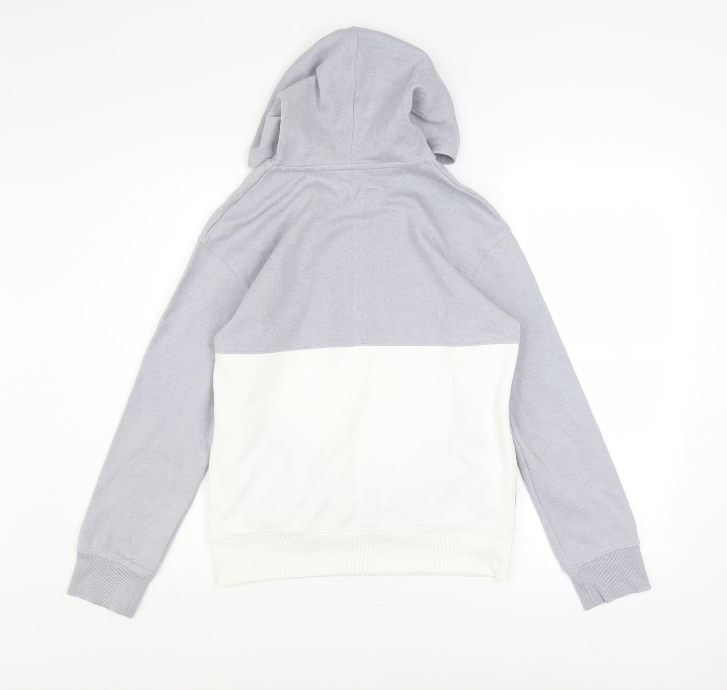 Under Armour Boys Grey Colourblock Pullover Hoodie Size 158