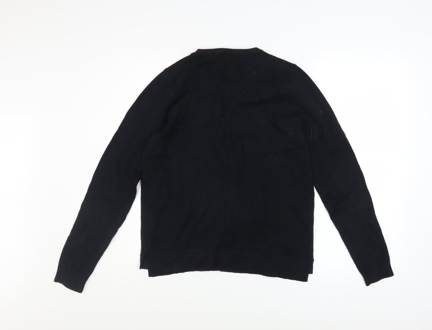 Boden Women's Black Cotton Knit Button Cardigan M