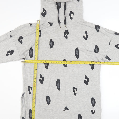Marks and Spencer Womens Grey Animal Print Pullover Sweatshirt Size 10
