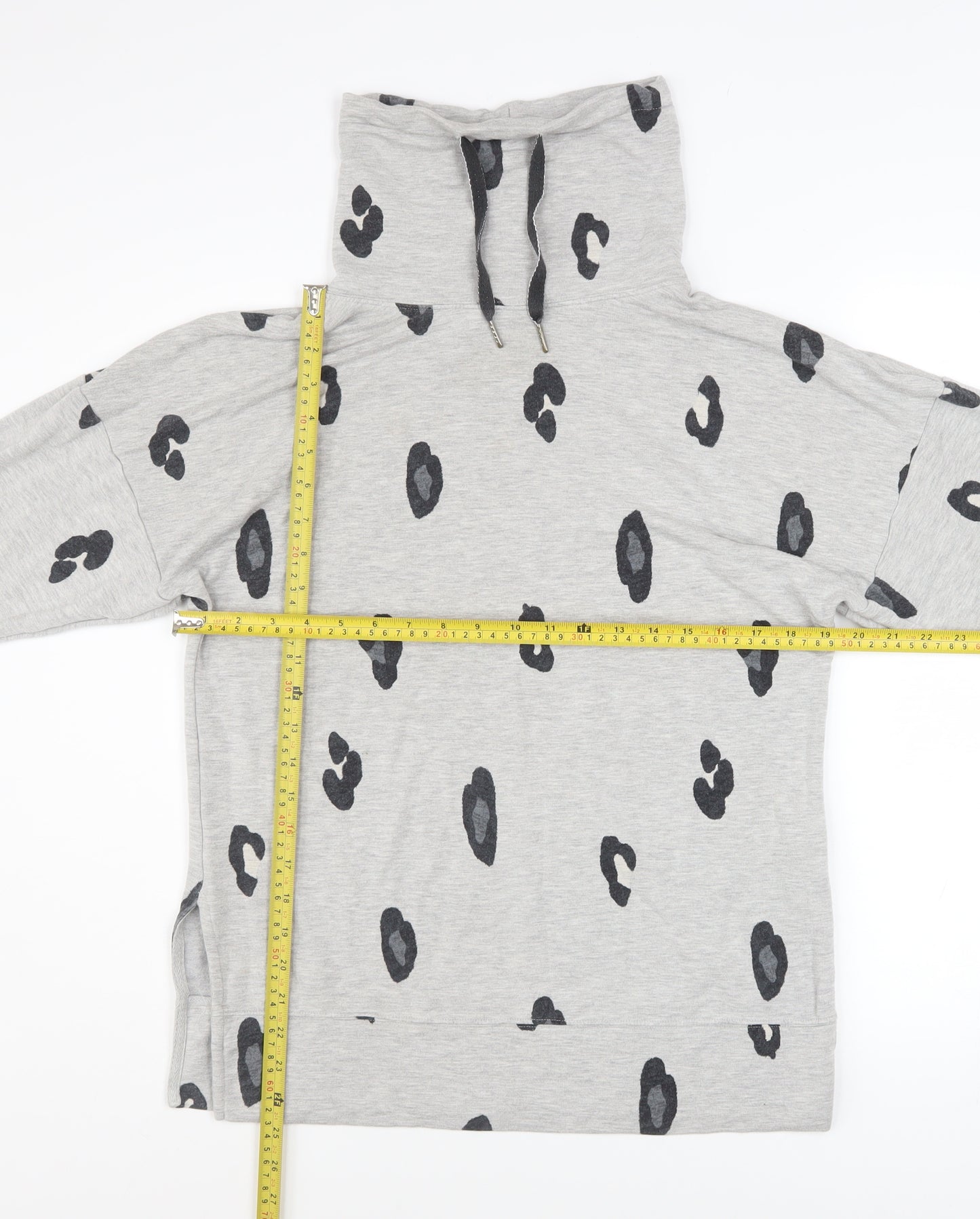 Marks and Spencer Womens Grey Animal Print Pullover Sweatshirt Size 10