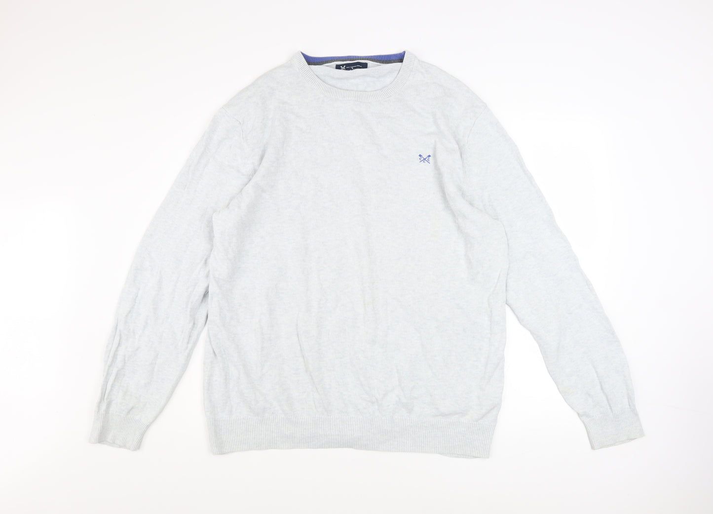 Crew Clothing Company Men's Grey 2XL Cotton Cashmere Pullover Jumper