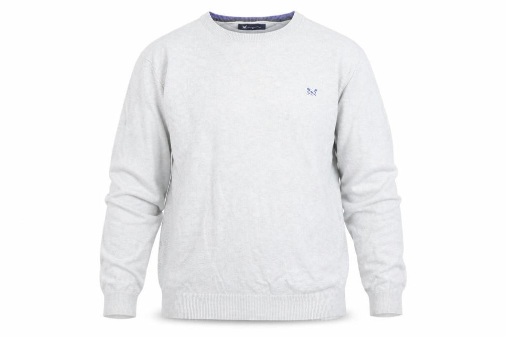 Crew Clothing Company Men's Grey 2XL Cotton Cashmere Pullover Jumper