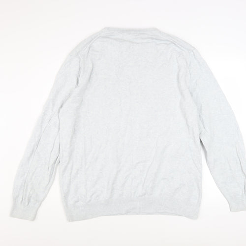 Crew Clothing Company Men's Grey 2XL Cotton Cashmere Pullover Jumper