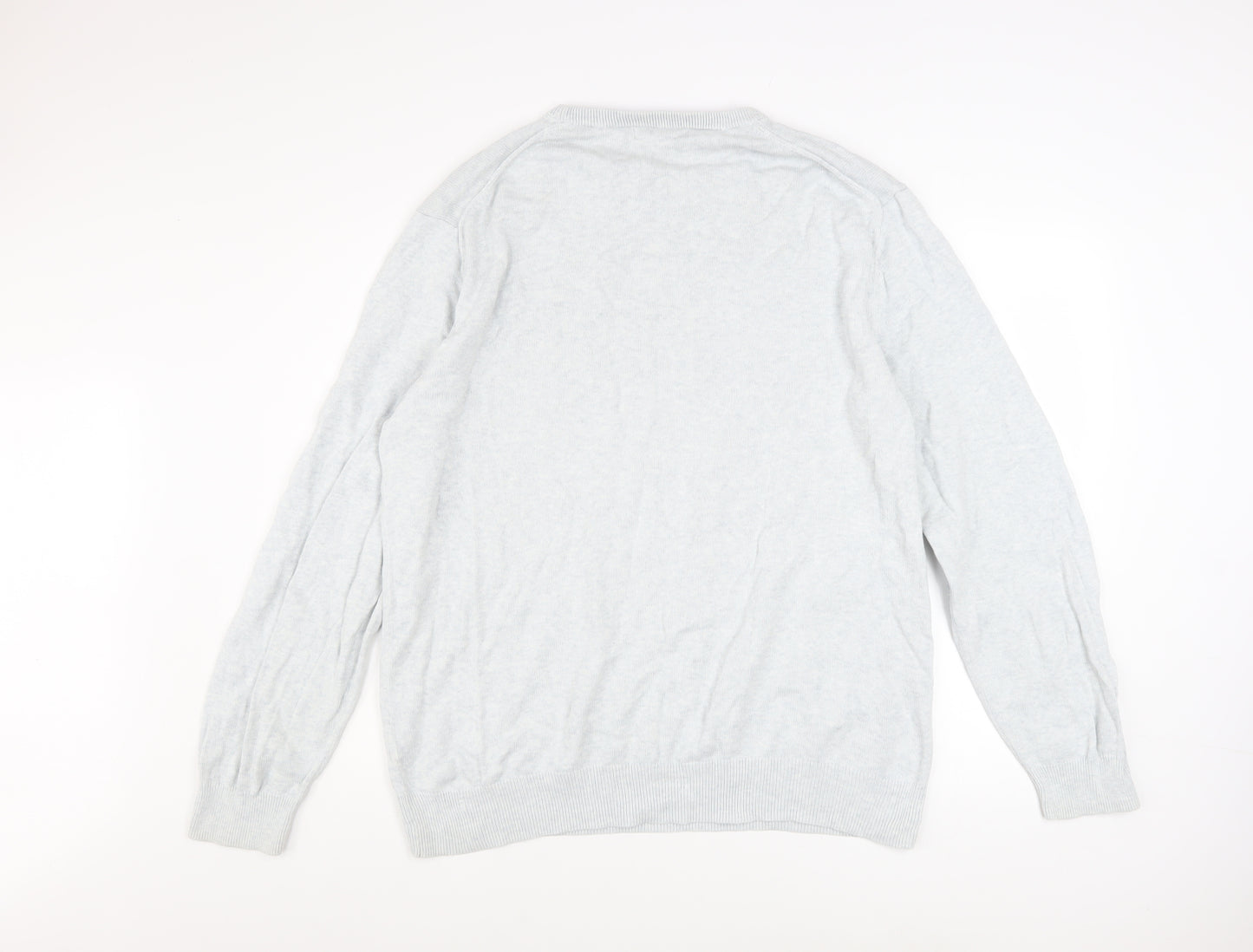 Crew Clothing Company Men's Grey 2XL Cotton Cashmere Pullover Jumper