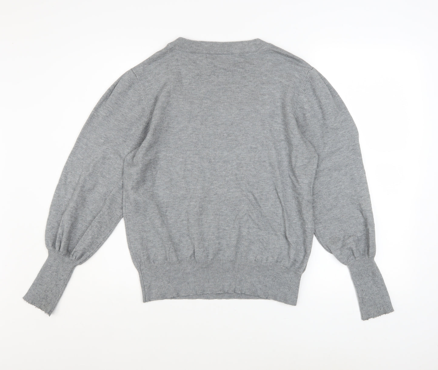 Next Women’s Grey Christmas Embroidered Jumper Size 12