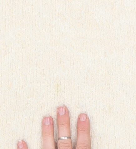 River Island Women's Beige Mock Neck Knit Jumper Size M