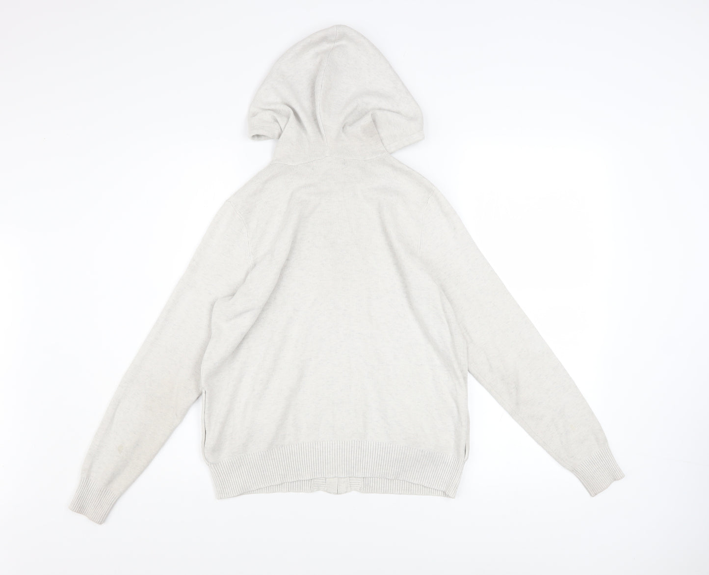 Marks and Spencer Women’s Light Grey Hooded Zip Jacket Size S Regular Fit