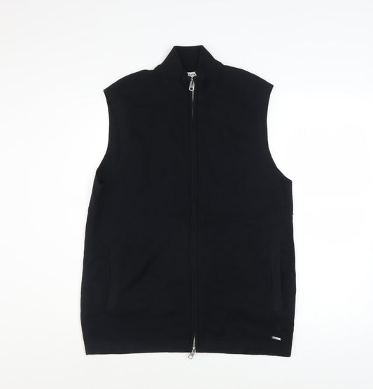 Marks and Spencer Men’s Black Waistcoat M Regular Fit Full Zip