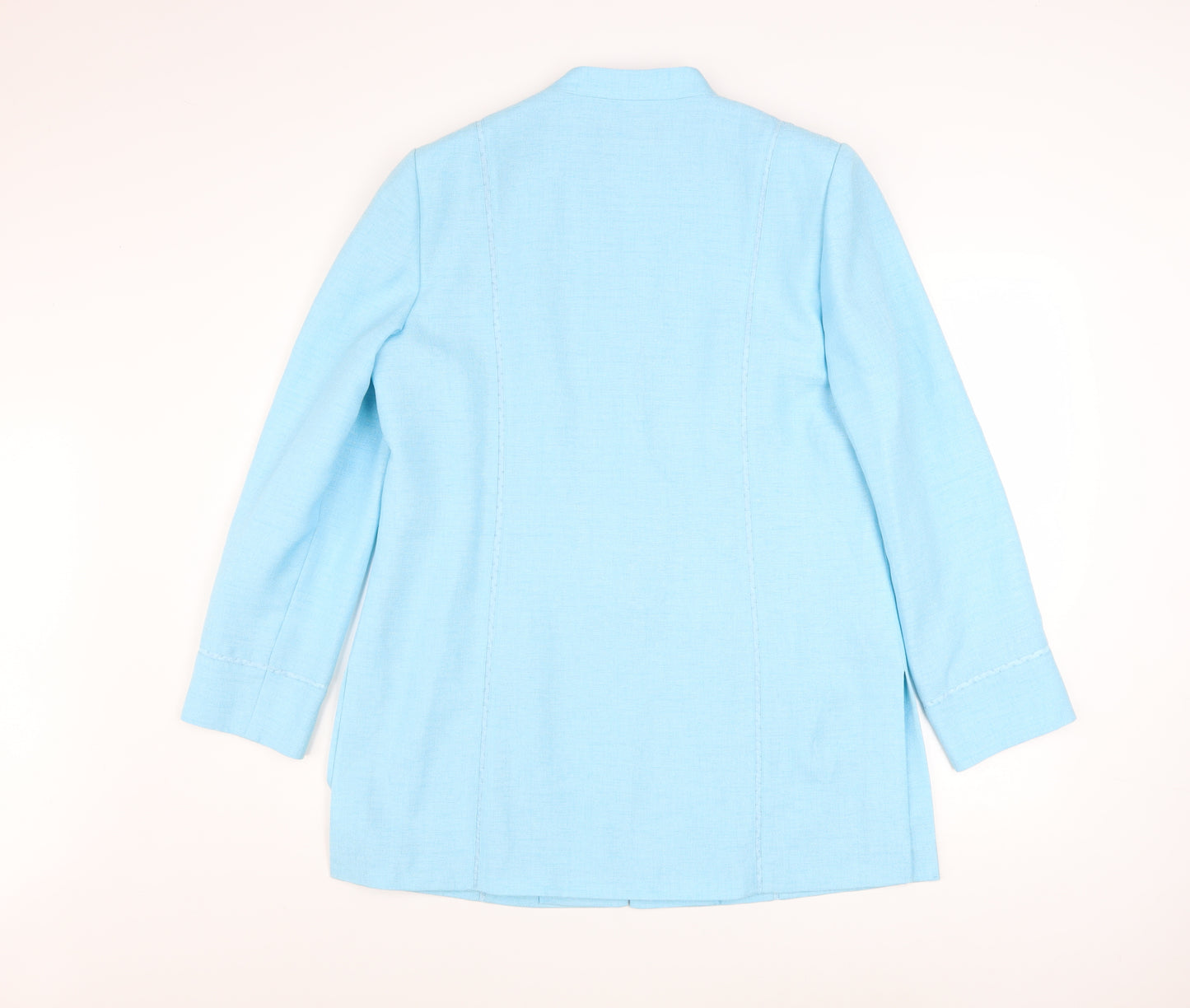 Jacques Vert Women's Blue Polyester Formal Blazer Jacket UK 14