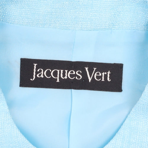 Jacques Vert Women's Blue Polyester Formal Blazer Jacket UK 14
