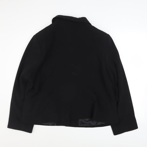 EWM Women's Black Size 20 Classic Button-Up Lined Jacket