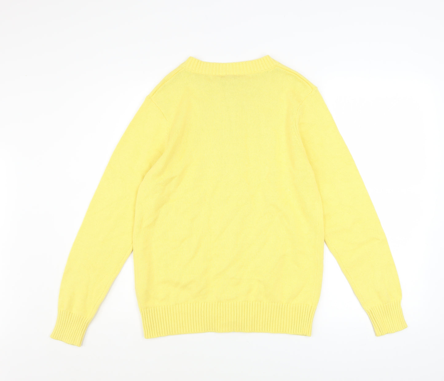 Damart Women Yellow Size 10 Full Zip Cotton Basic Jacket