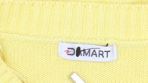 Damart Women Yellow Size 10 Full Zip Cotton Basic Jacket